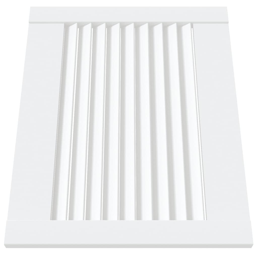 vidaXL Lamellen Kastdeur Grenenhout Wit 39,5x49,4cm - 35% Korting!