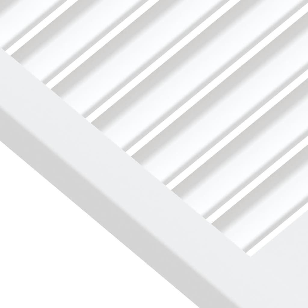 vidaXL Lamellen Kastdeur Grenenhout Wit 39,5x49,4cm - 35% Korting!