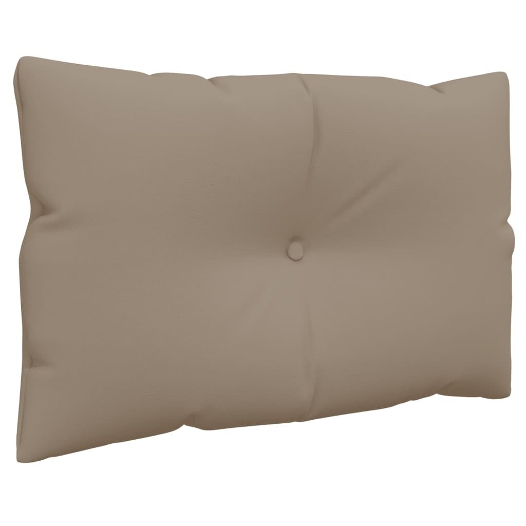 vidaXL Palletkussens Taupe (2 st) - 35% Korting!