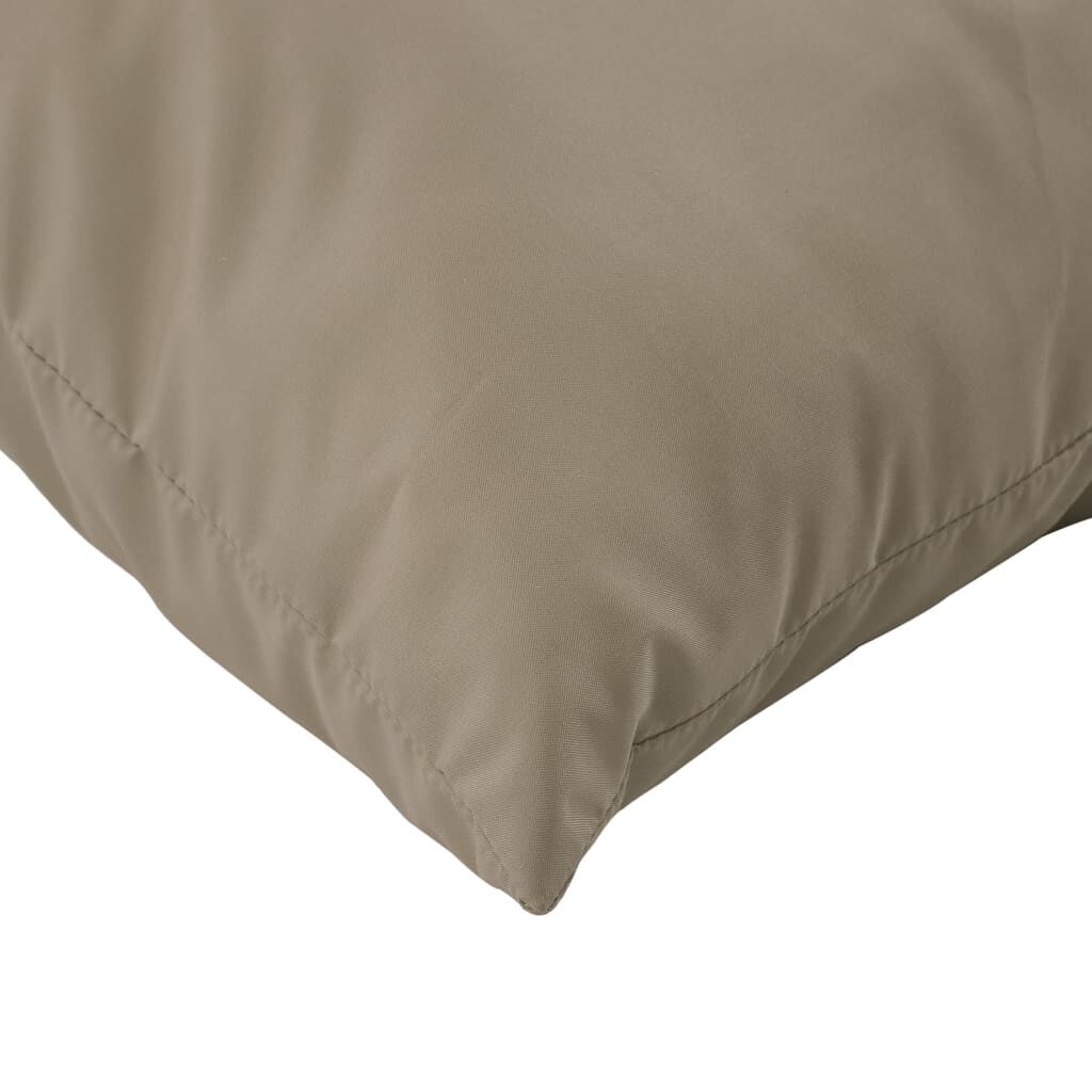 vidaXL Palletkussens Taupe (2 st) - 35% Korting!