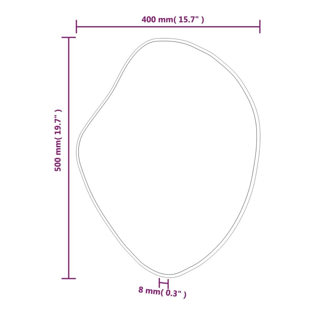 vidaXL Wandspiegel Goud 50x40cm - 35% Korting!