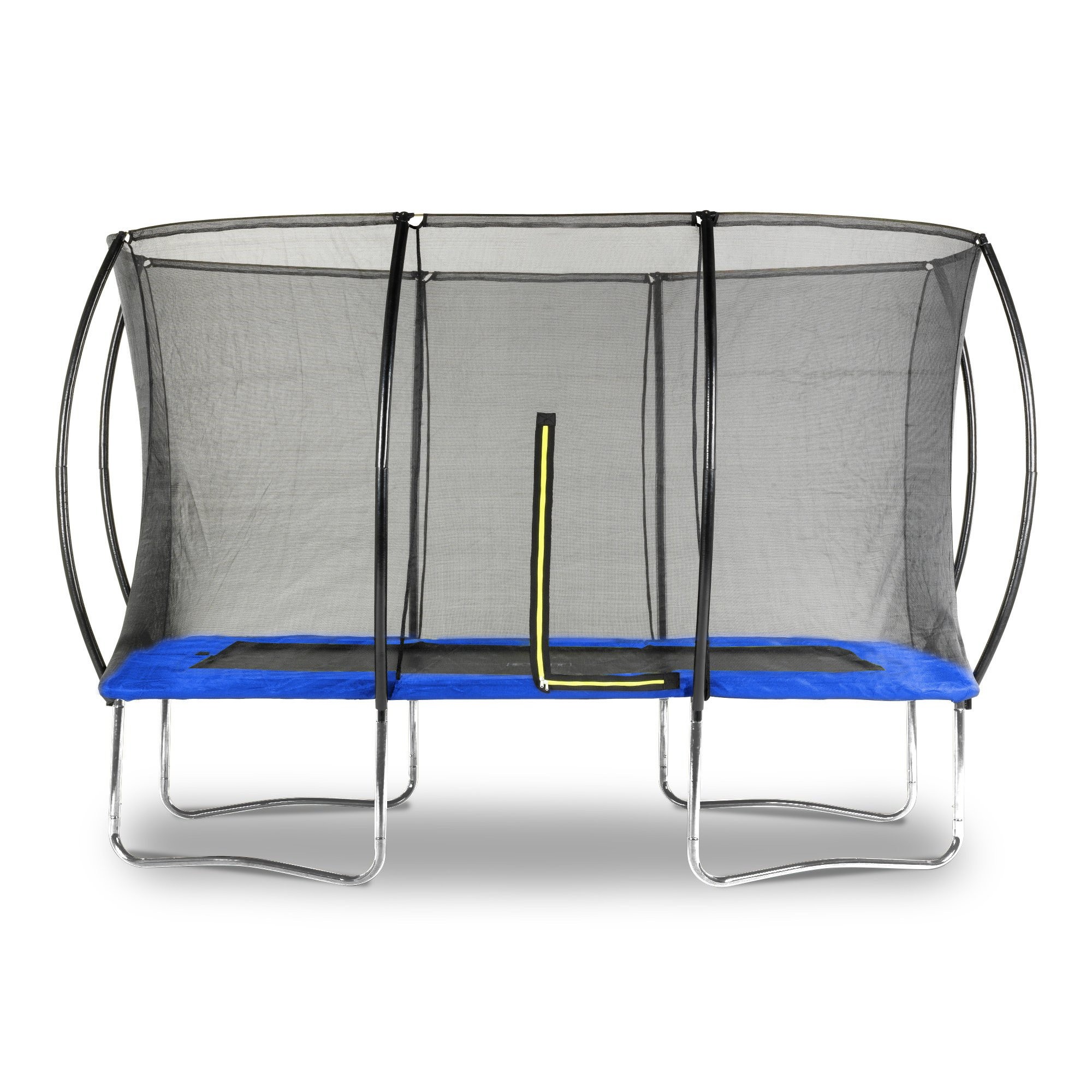 Rechthoekige Trampoline 150x200cm met Net - Blauw - 60% Korting!