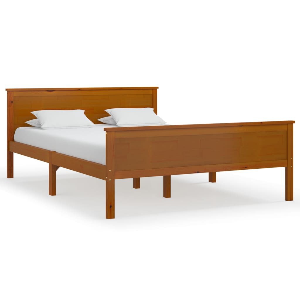 Grenen Bedframe 120x200cm Honingbruin - 35% Korting!