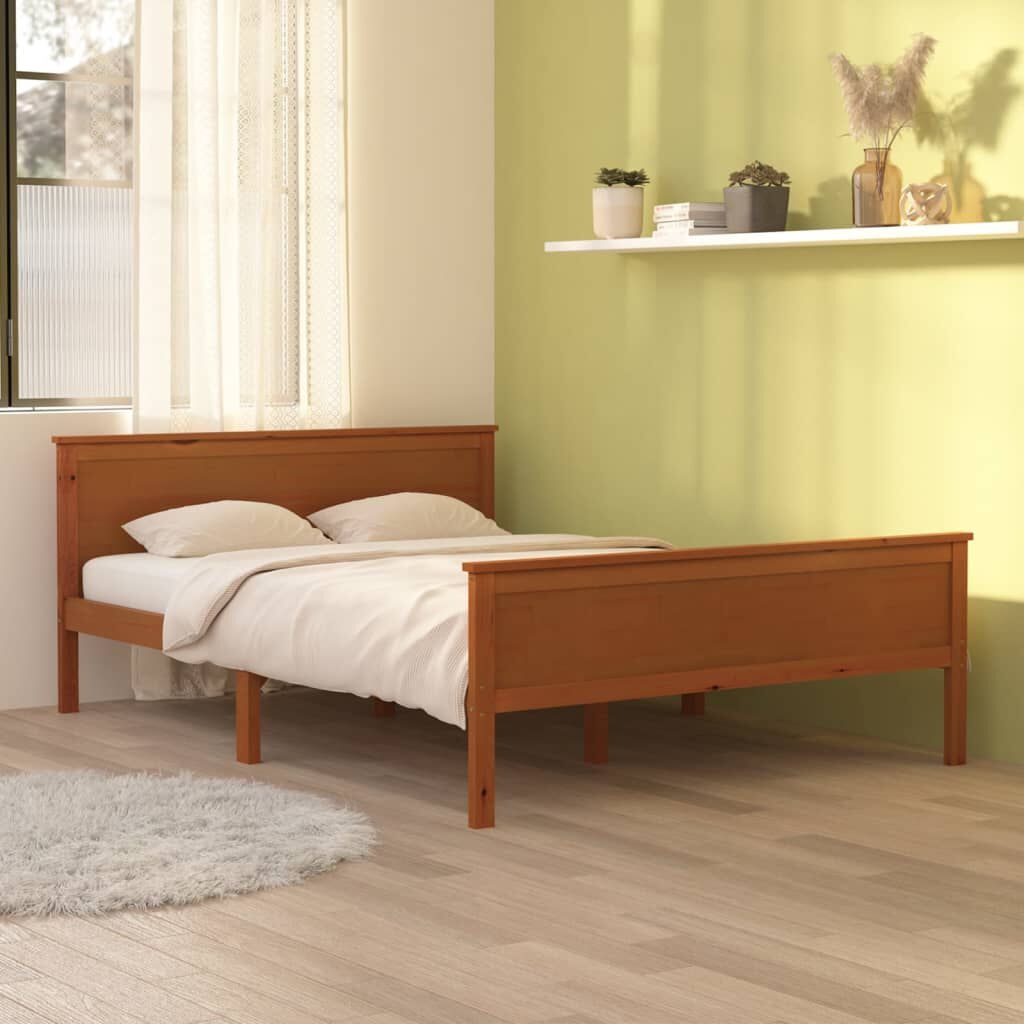 Grenen Bedframe 120x200cm Honingbruin - 35% Korting!