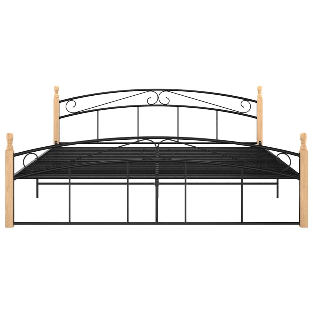 VidaXL Bed 180x200 Zwart Eiken - Gebruikt, 35% Korting!