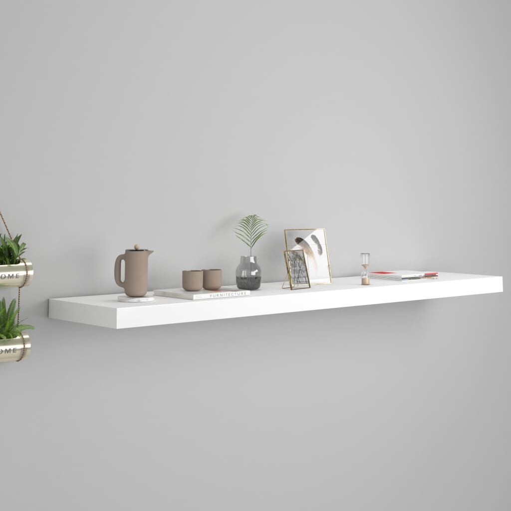 Wandschap Zwevend Wit 120cm - 35% Korting! (Ongeopend)
