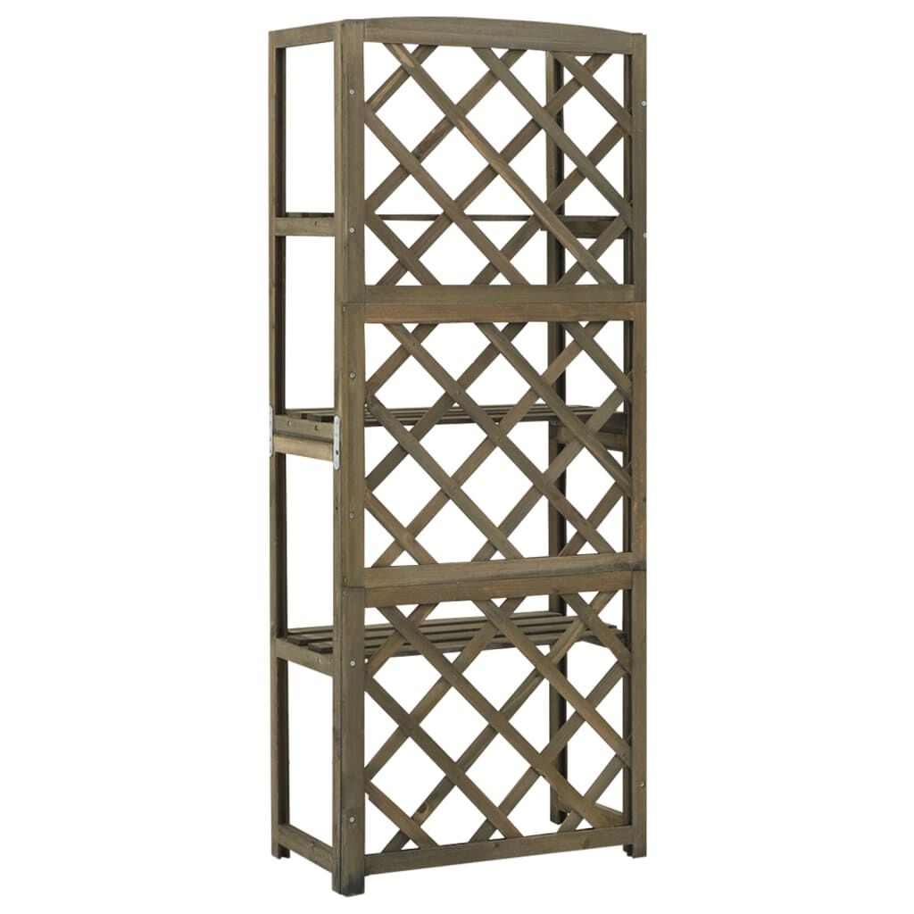 VidaXL Latwerk met Schappen Grijs - 35% Korting!