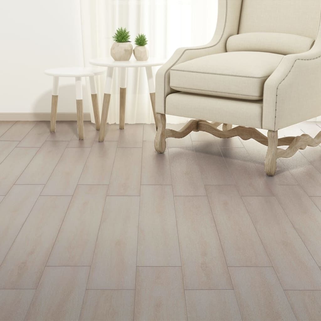 vidaXL Zelfklevende Vloerplanken Wit Eiken - 5,02m² - 35% Korting!