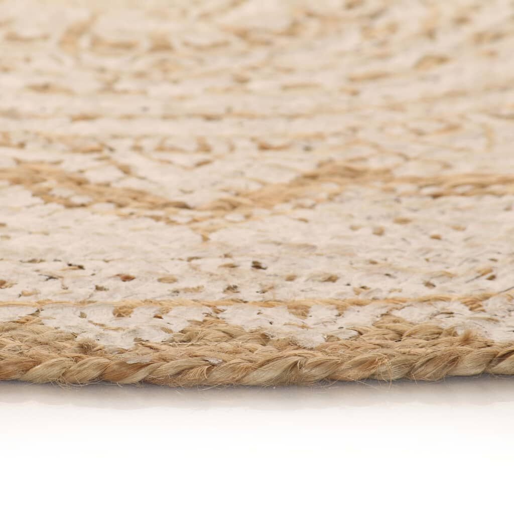 VidaXL Jute Tapijt Ø150cm Mandala - 35% Korting!