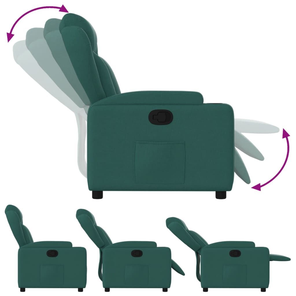 vidaXL Verstelbare Fauteuil Donkergroen - 50% Korting!