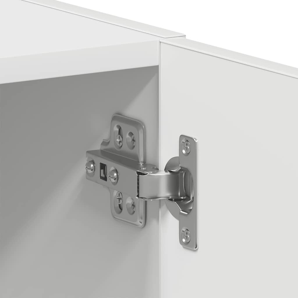 vidaXL Wasmachinekast Wit 64x24x190cm - 35% Korting!