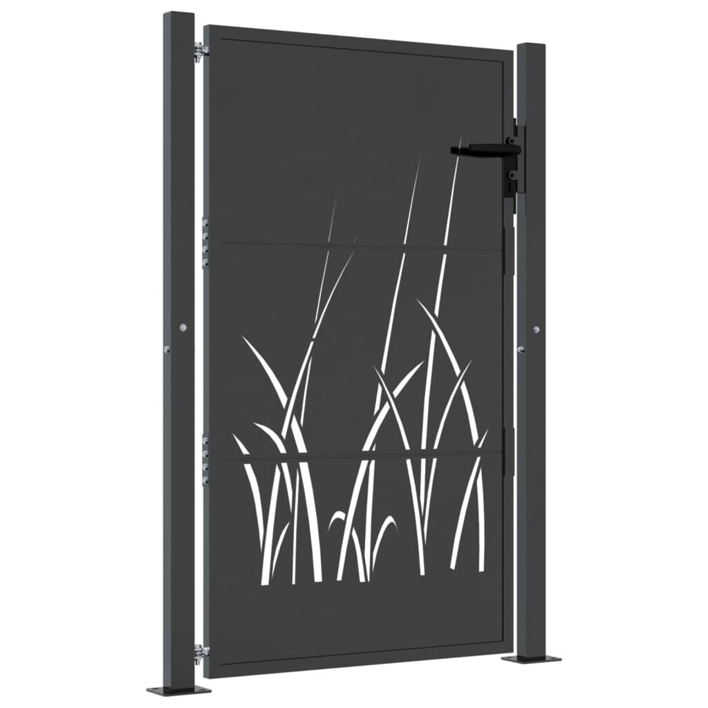vidaXL Poort 105x130cm Antraciet - Gras Design - 47% Korting!