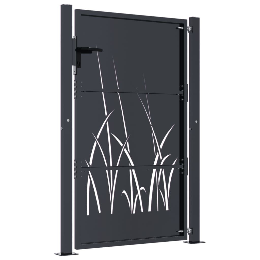vidaXL Poort 105x130cm Antraciet - Gras Design - 47% Korting!