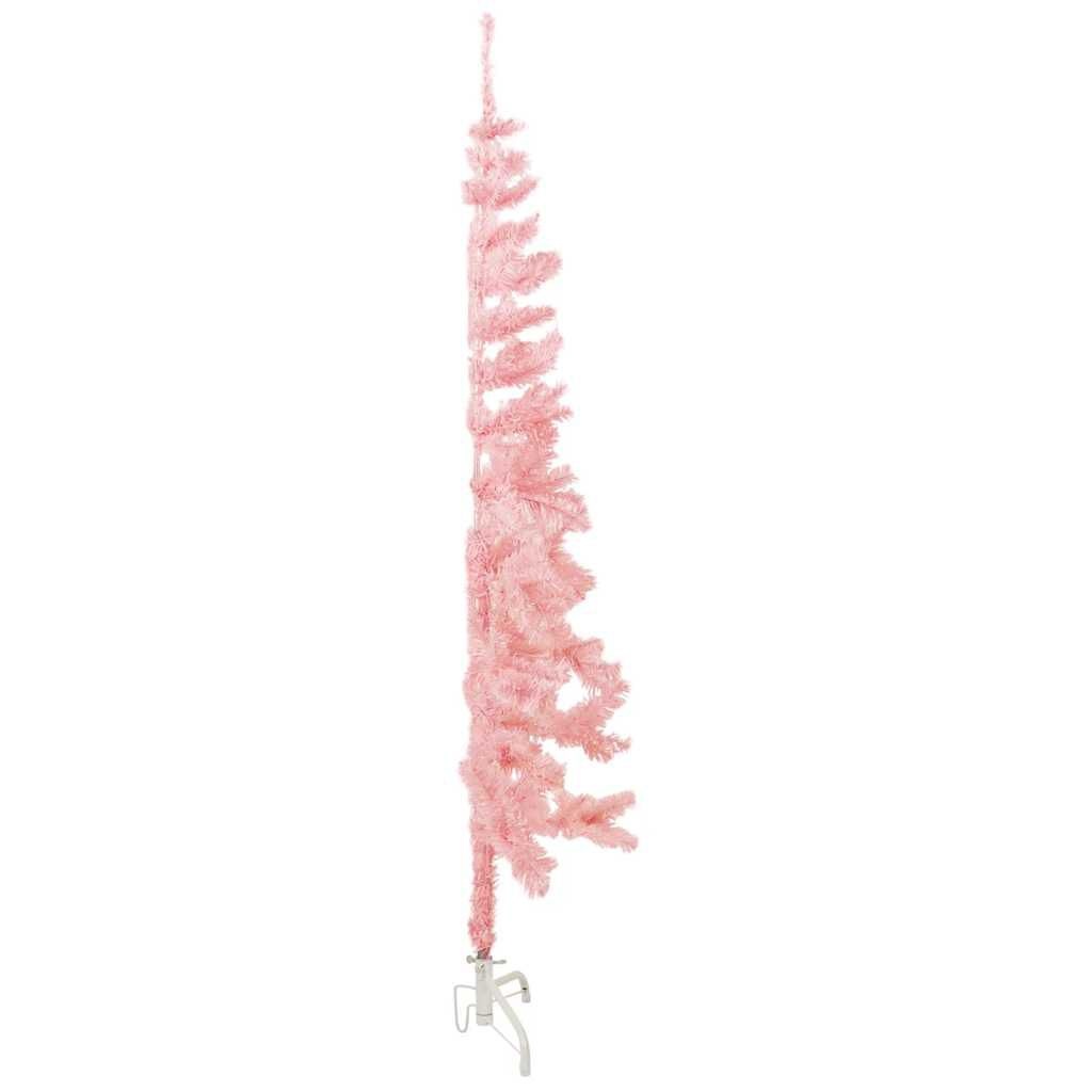 Roze Halve Kunstkerstboom 150cm - 53% Korting!
