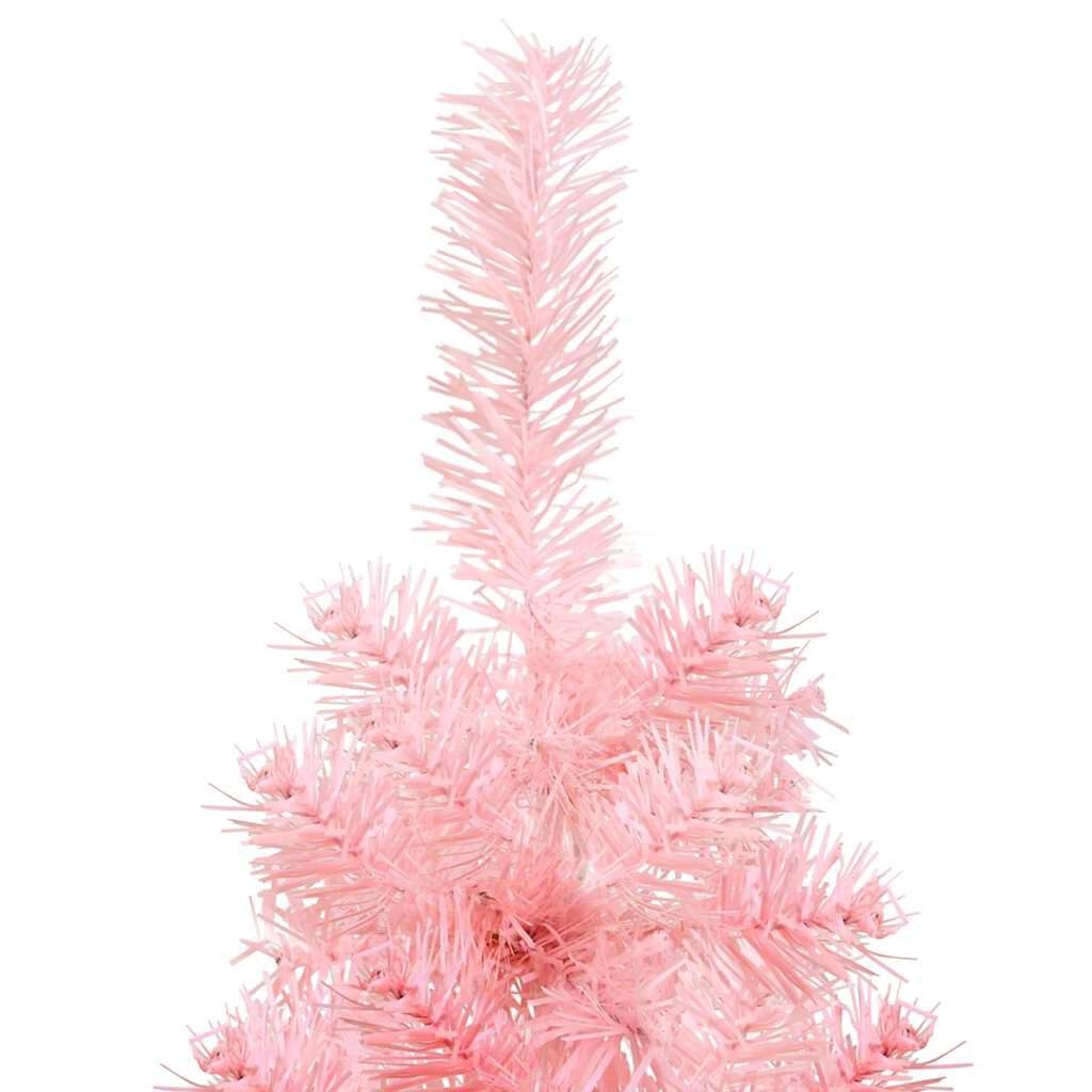 Roze Halve Kunstkerstboom 150cm - 53% Korting!
