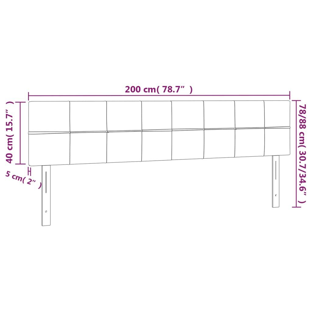 Hoofdborden Set 2x Lichtgrijs 100cm - 47% Korting!