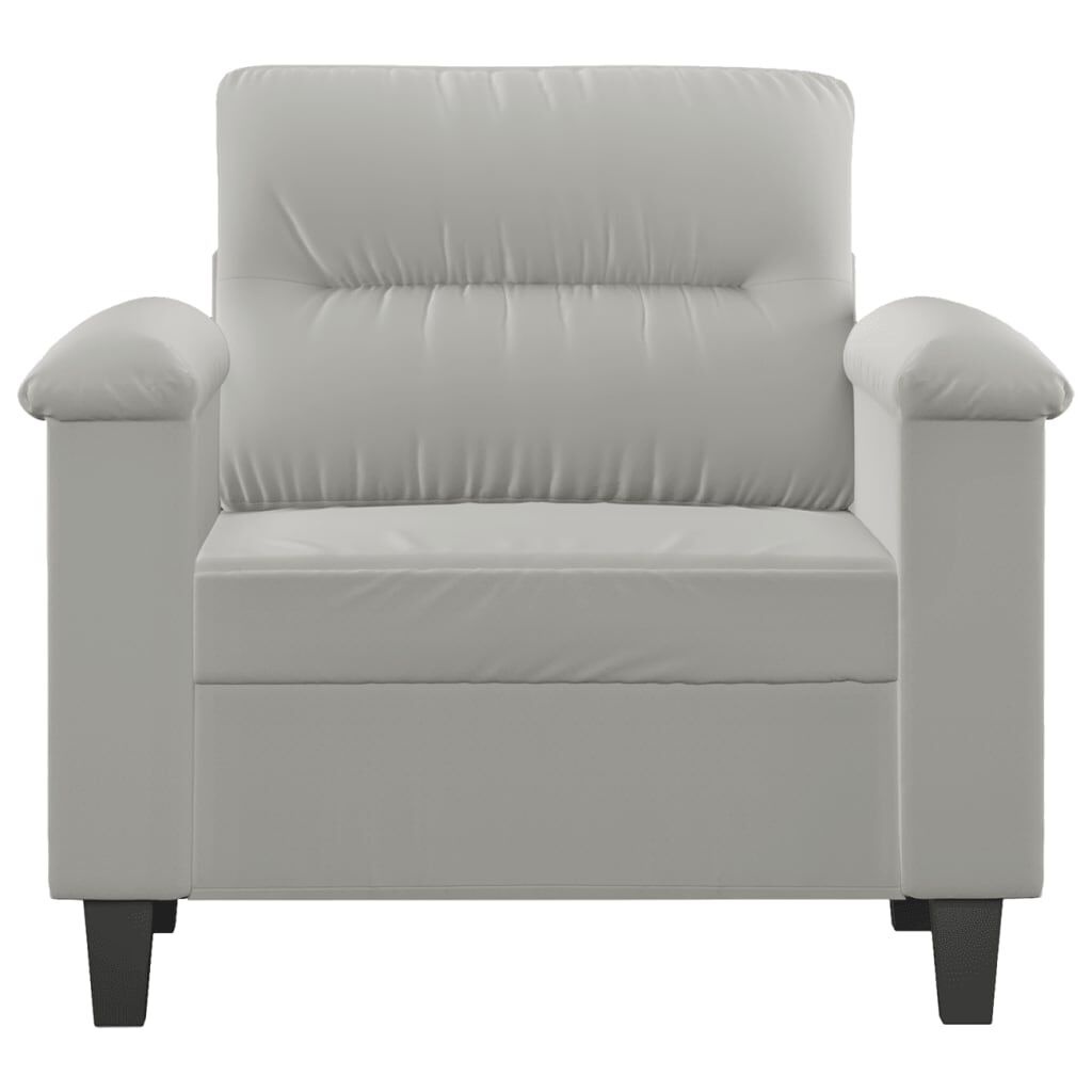 vidaXL Driezitsbank Zwart - 47% Korting! Microvezel, 180cm