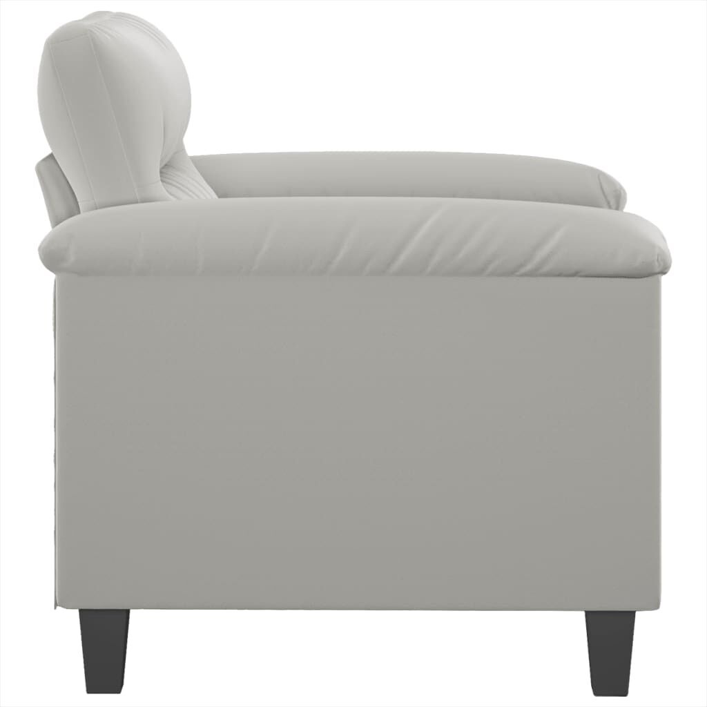 vidaXL Driezitsbank Zwart - 47% Korting! Microvezel, 180cm