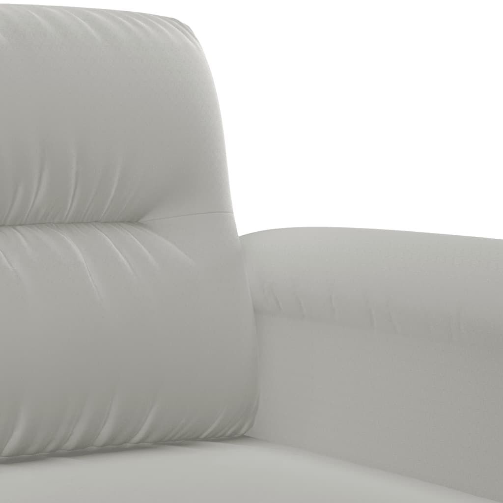 vidaXL Driezitsbank Zwart - 47% Korting! Microvezel, 180cm