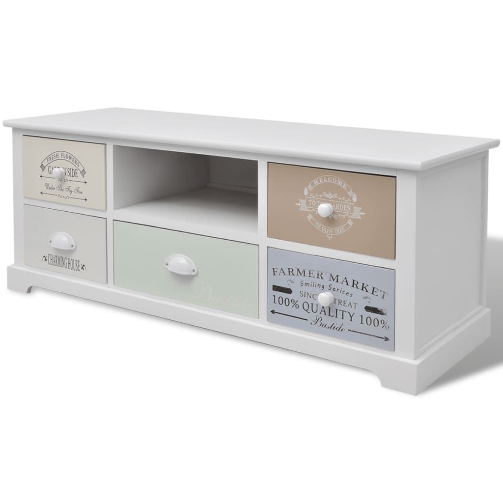 VidaXL Tv-meubel Franse Stijl Hout - Hoekschade - 60% Korting!