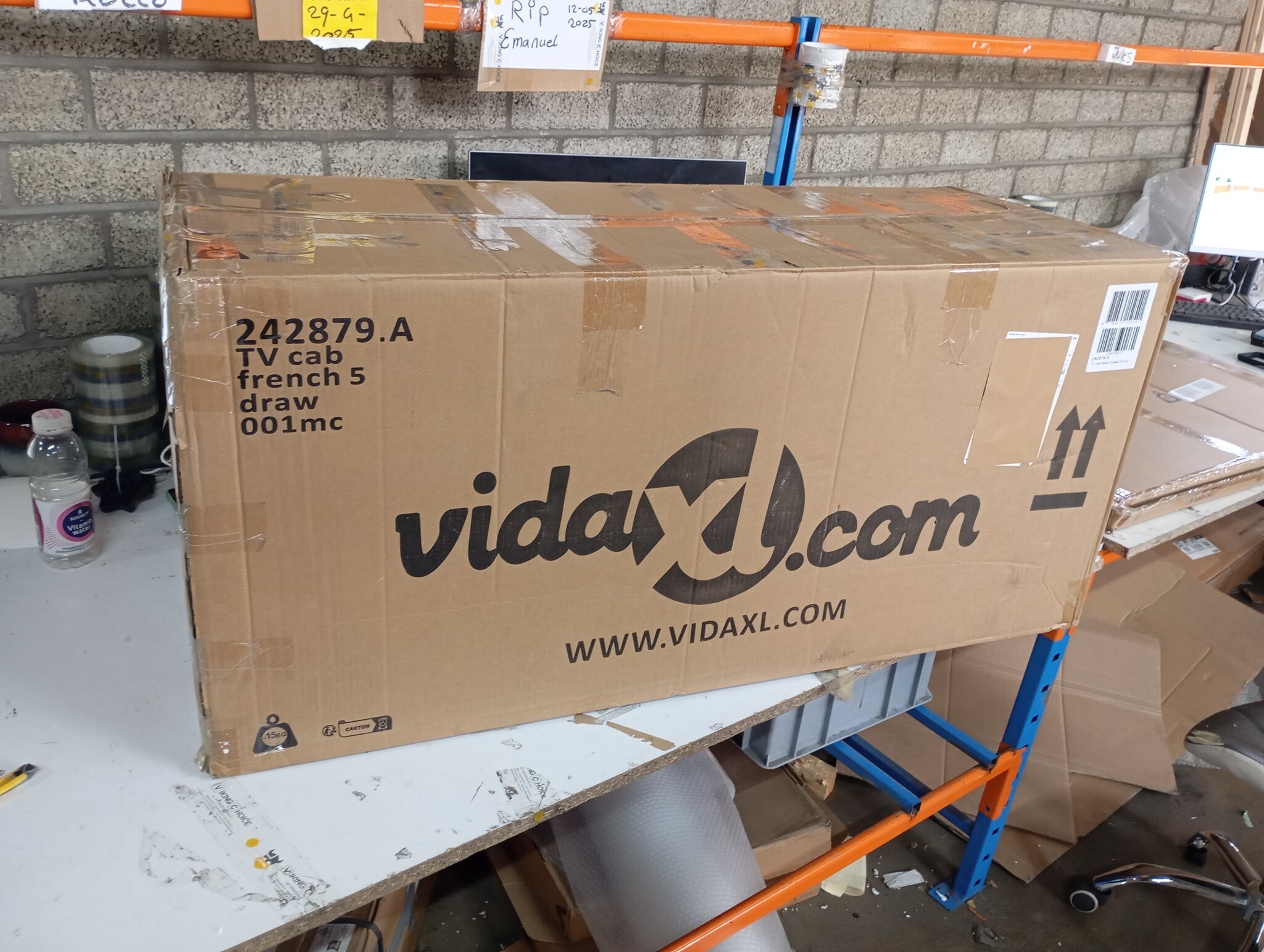 VidaXL Tv-meubel Franse Stijl Hout - Hoekschade - 60% Korting!