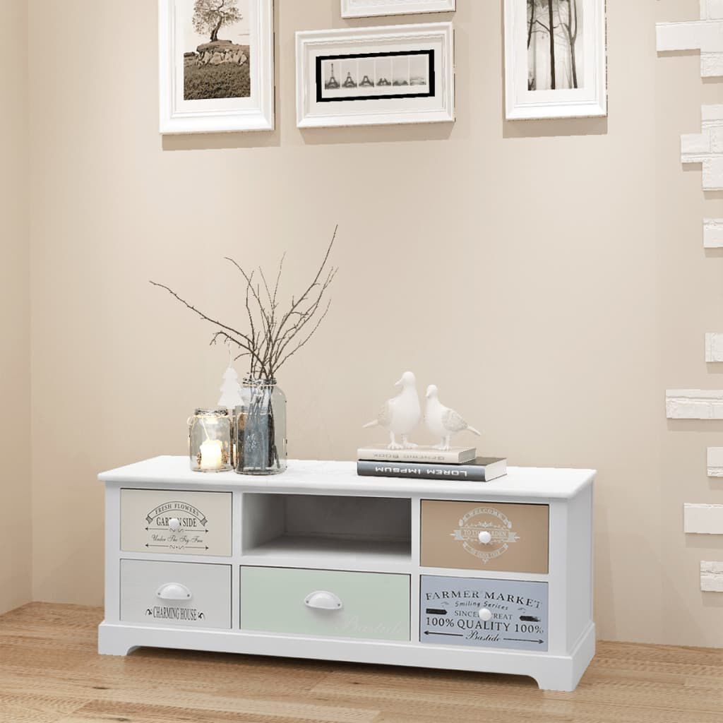VidaXL Tv-meubel Franse Stijl Hout - Hoekschade - 60% Korting!