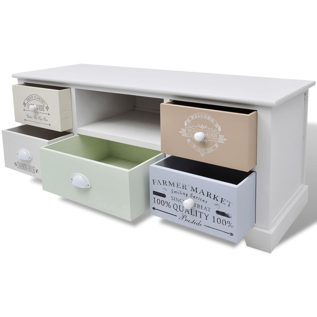 VidaXL Tv-meubel Franse Stijl Hout - Hoekschade - 60% Korting!