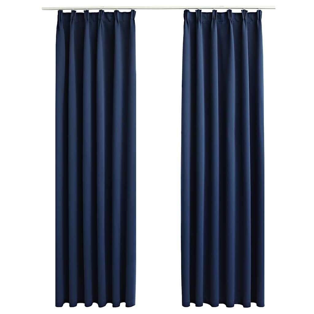 Blauwe Verduisterende Gordijnen 140x225cm (2 st) - 47% Korting!