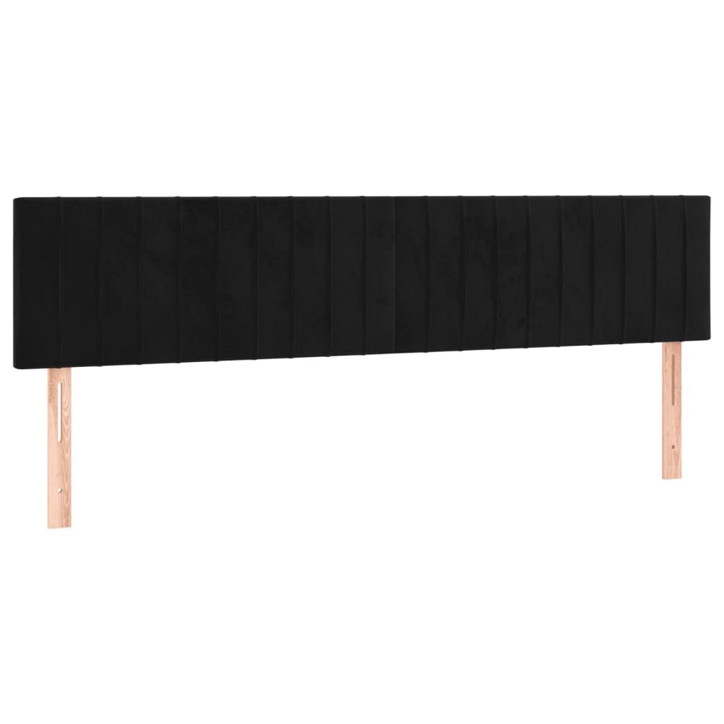vidaXL Hoofdborden 2x 90cm Fluweel Zwart - 42% Korting!