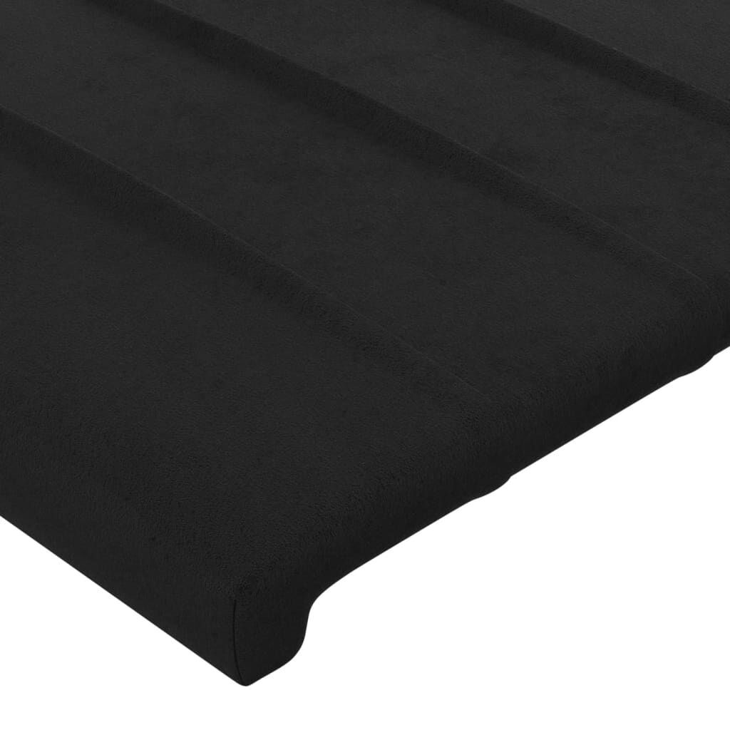 vidaXL Hoofdborden 2x 90cm Fluweel Zwart - 42% Korting!