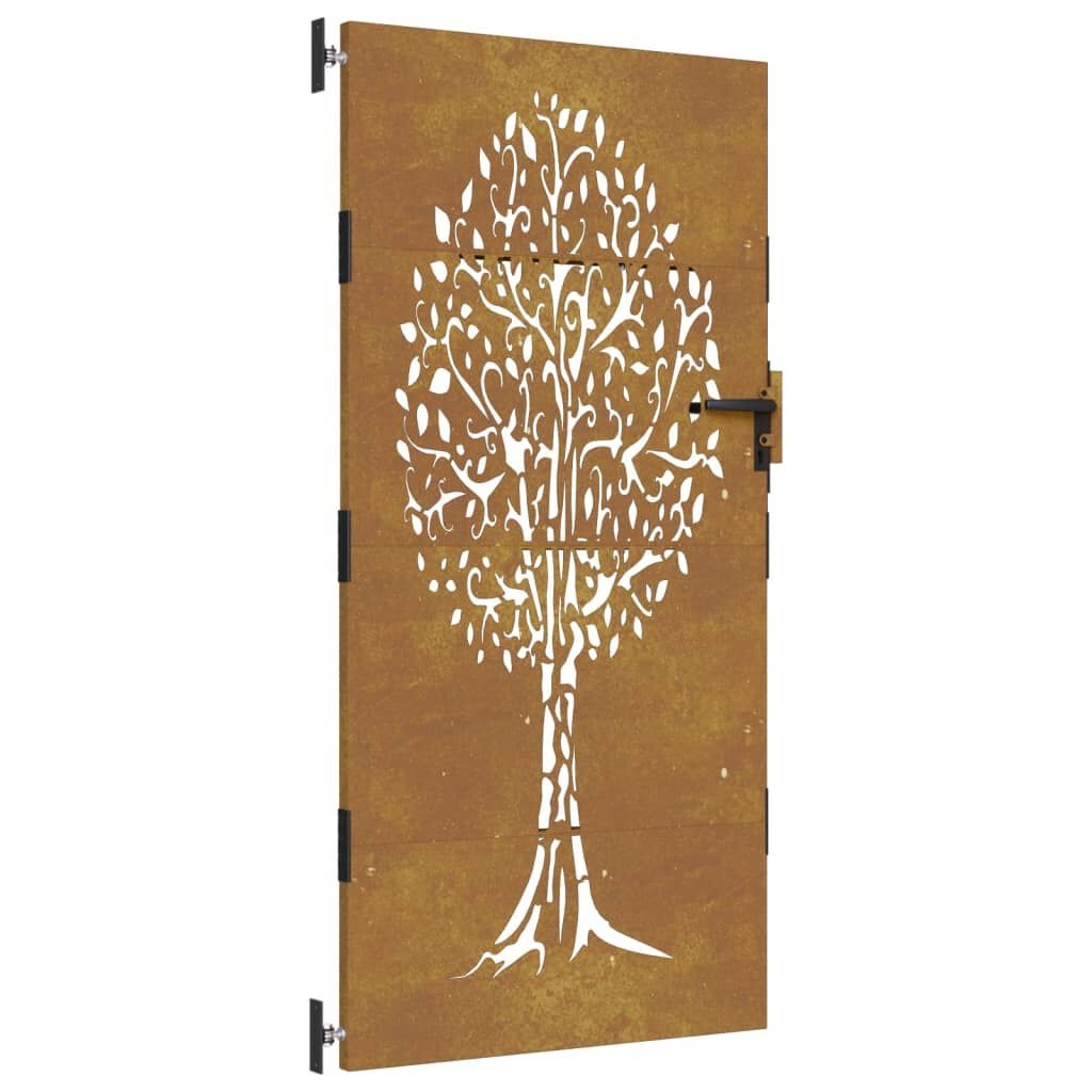 vidaXL Poort Cortenstaal 85x175cm Boomdesign -42% Korting!