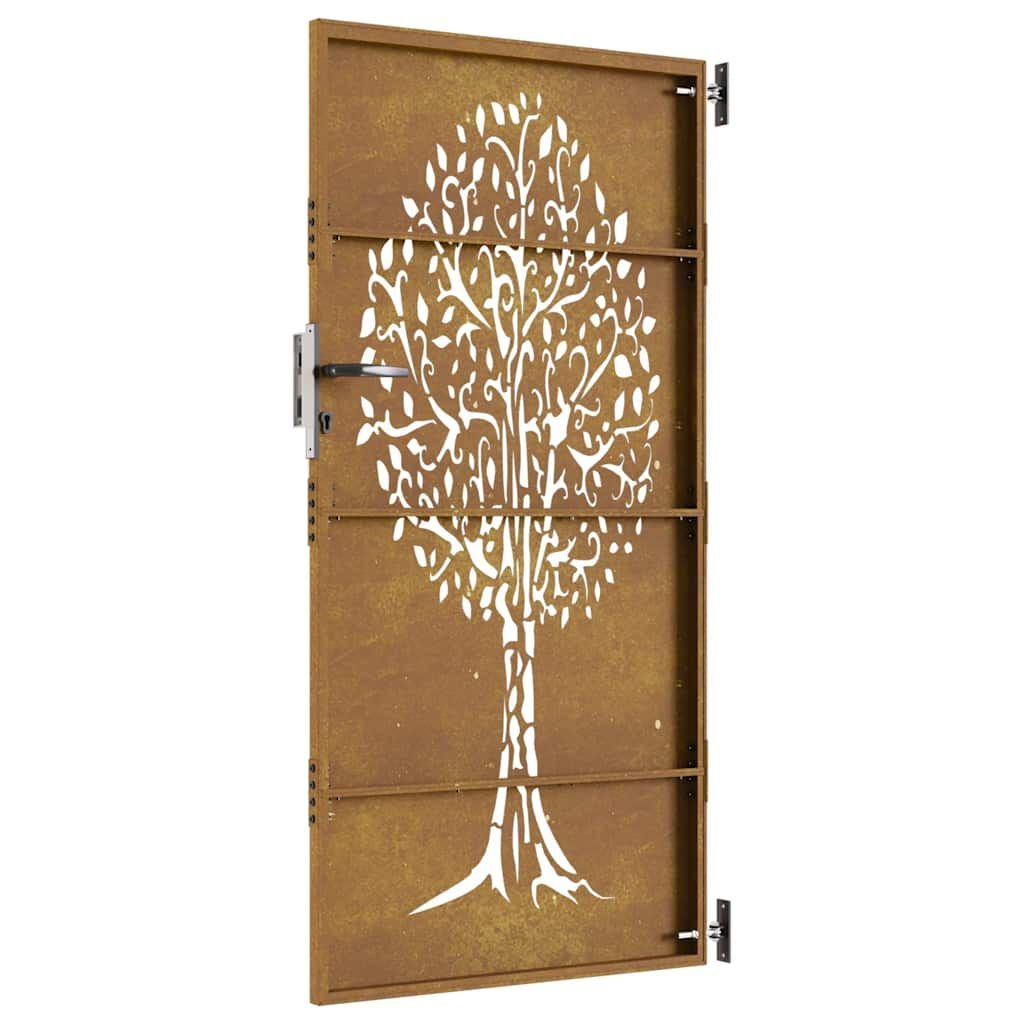 vidaXL Poort Cortenstaal 85x175cm Boomdesign -42% Korting!