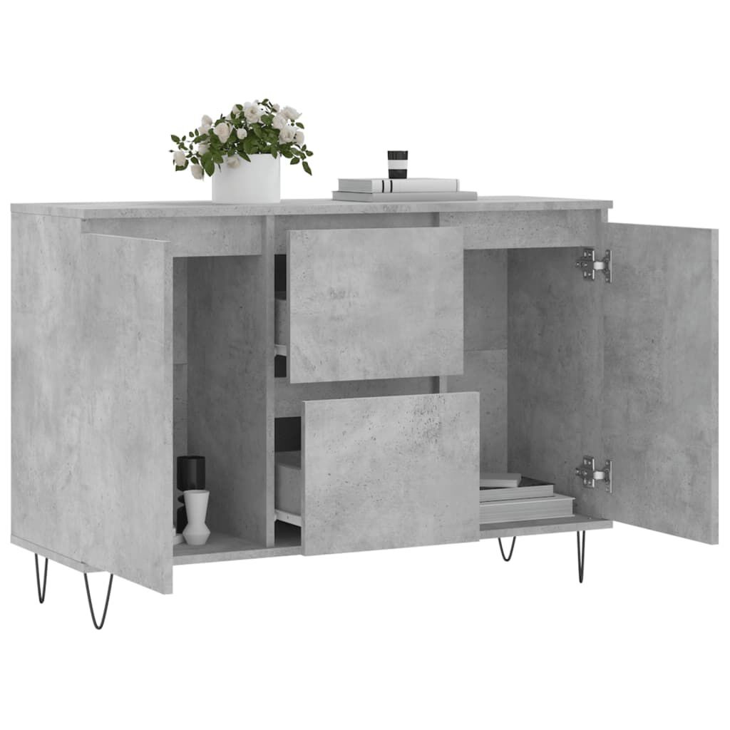 vidaXL Dressoir Betongrijs 104cm - 35% Korting!