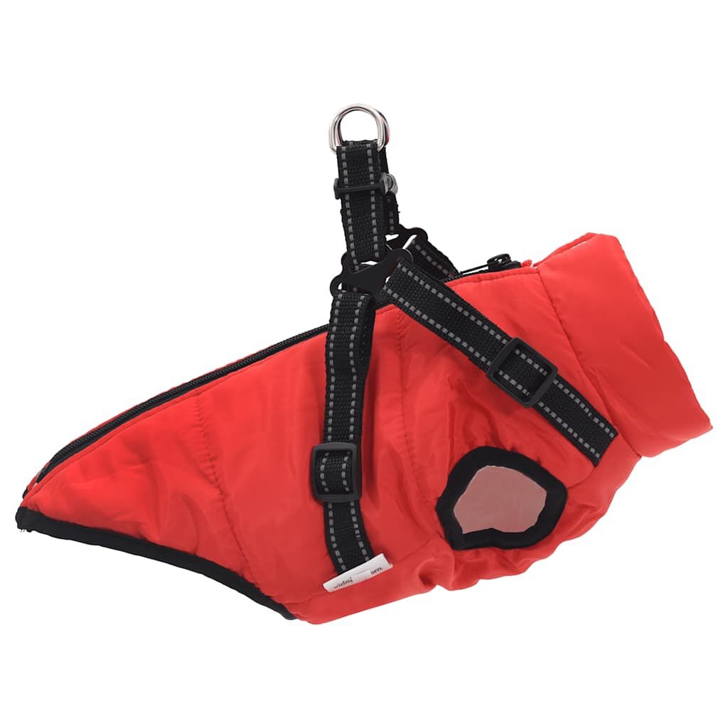 VidaXL Hondenjas met Harnas Rood L28 - 53% Korting!