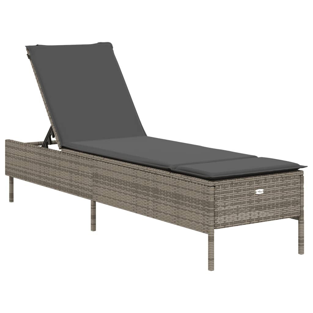 Ligbed met Kussen Grijs - 35% Korting!