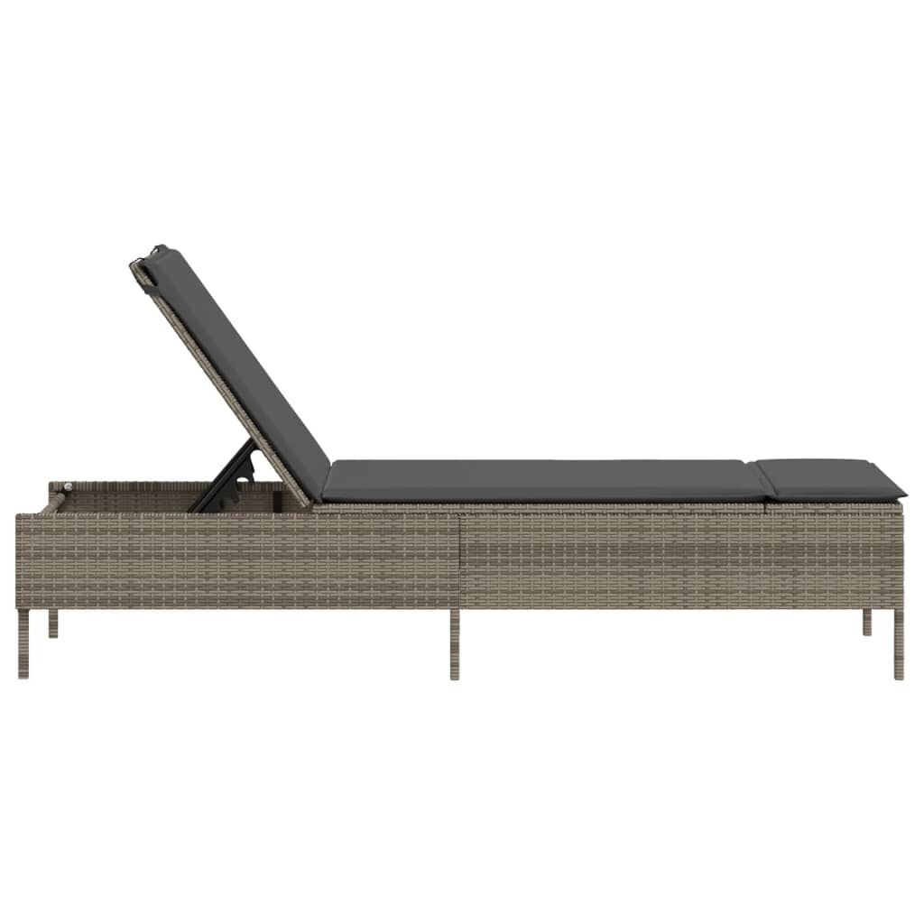 Ligbed met Kussen Grijs - 35% Korting!