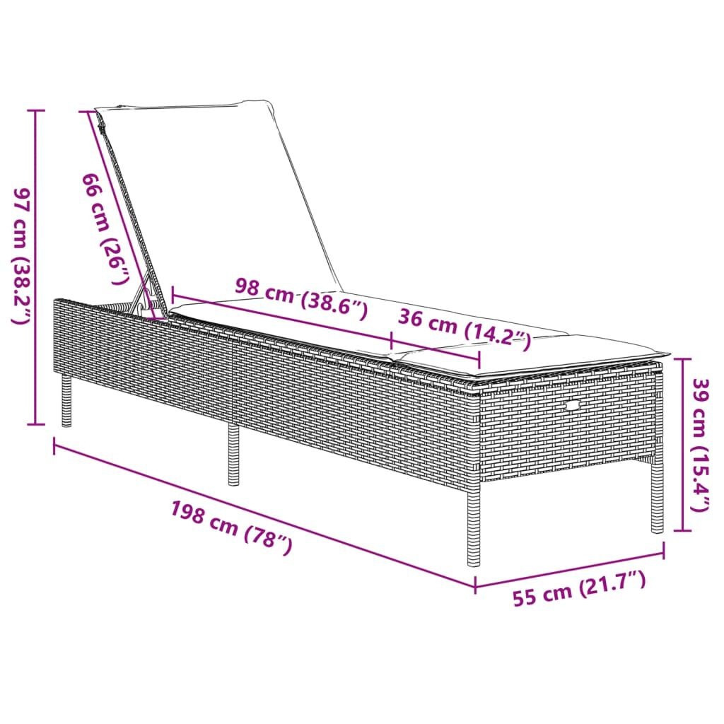 Ligbed met Kussen Grijs - 35% Korting!