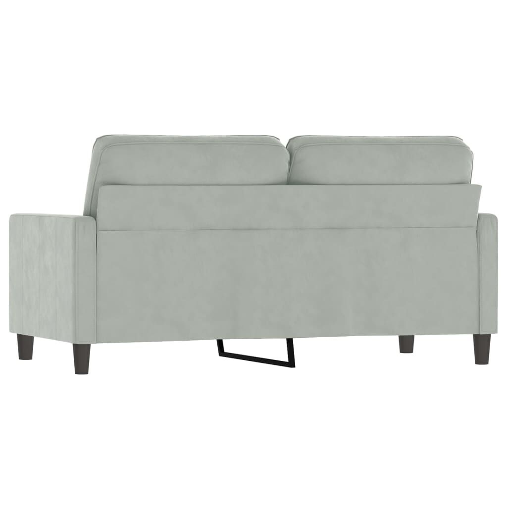 VidaXL Tweezitsbank Fluweel Lichtgrijs - 35% Korting!