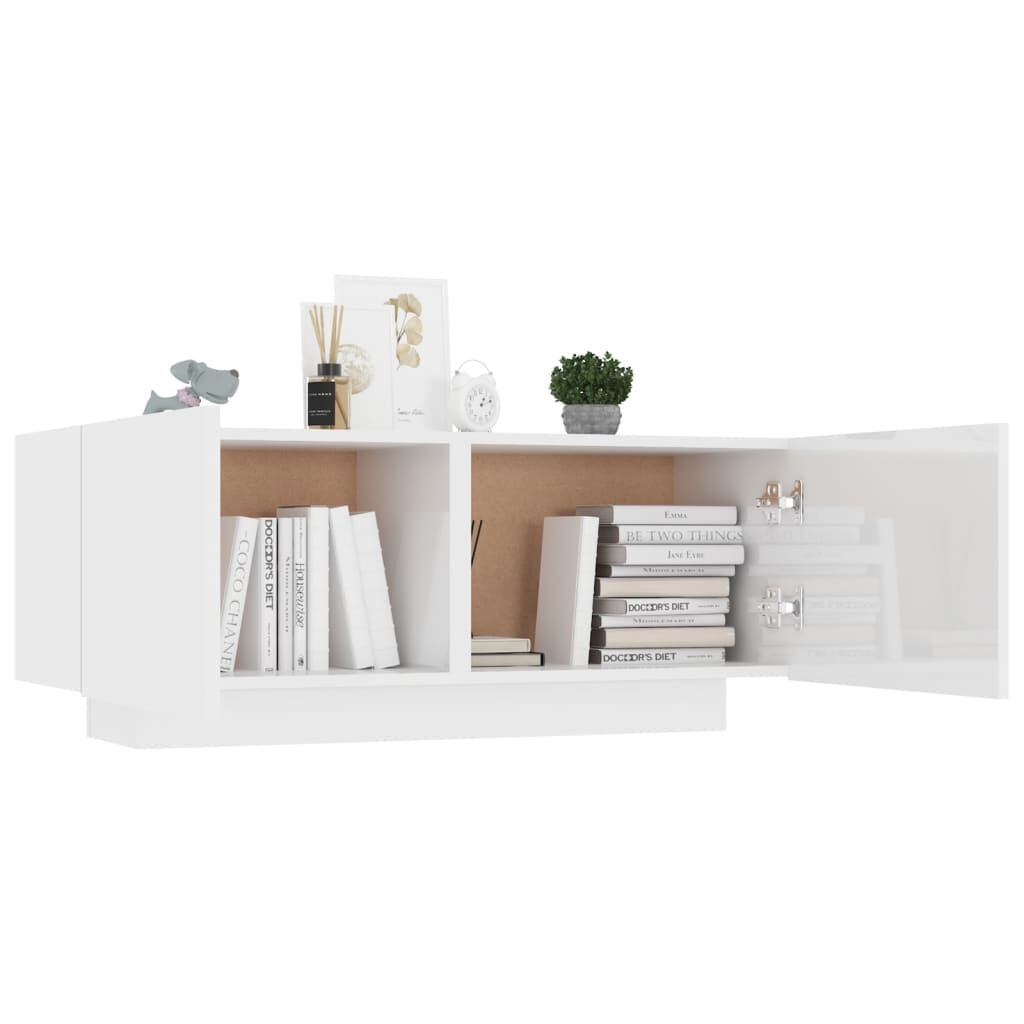TV-meubel Hoogglans Wit 100cm - 53% Korting!