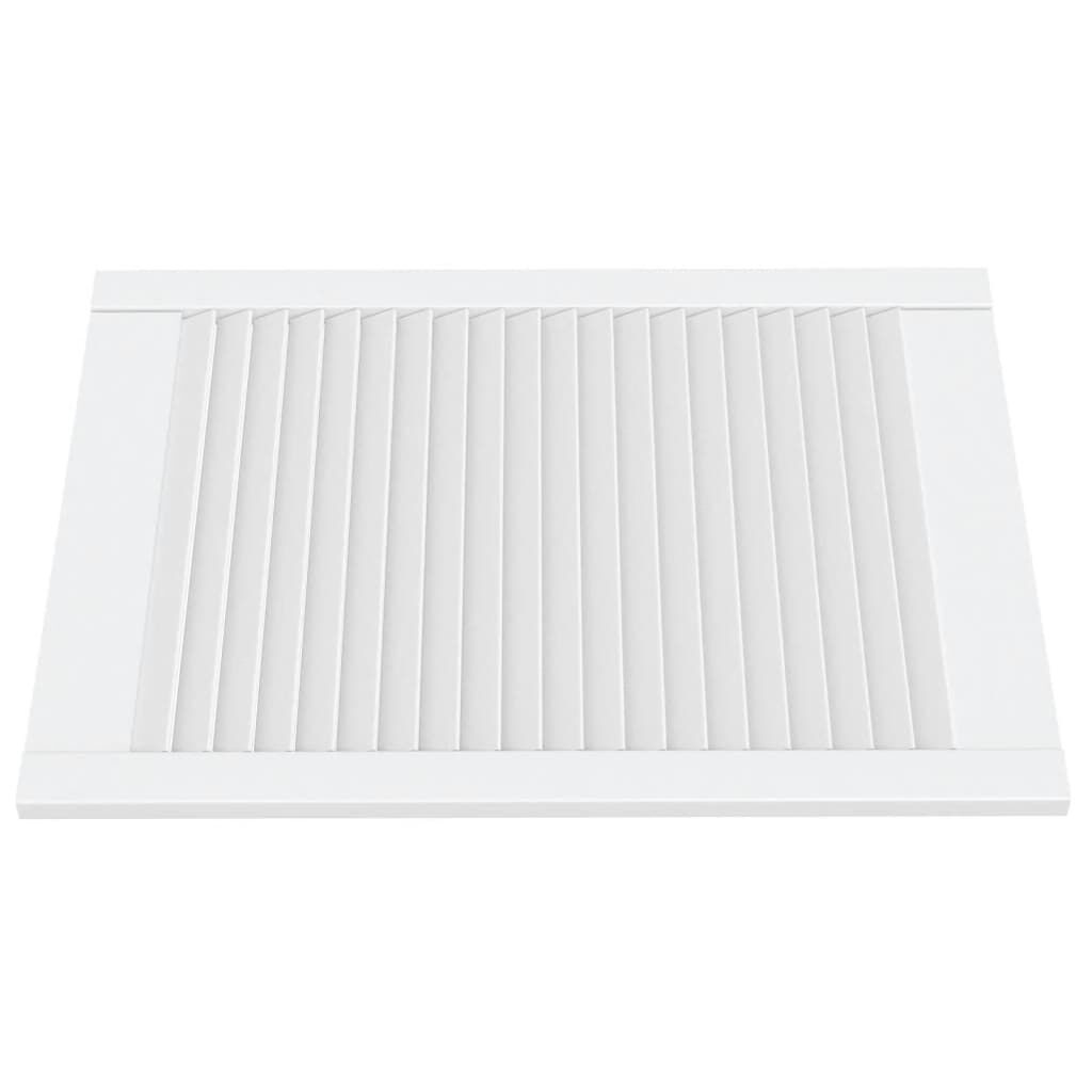 Lamellen Kastdeuren Grenen Wit 4st - 69x49cm - 35% Korting!