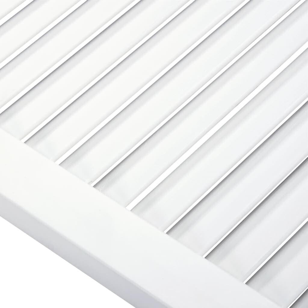 Lamellen Kastdeuren Grenen Wit 4st - 69x49cm - 35% Korting!