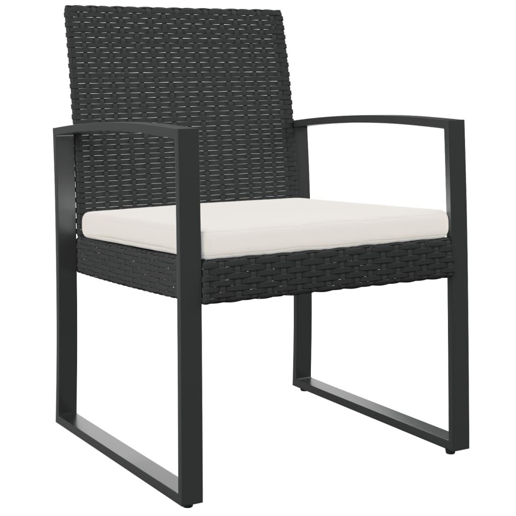 vidaXL Tuinstoelen (2 st) Rattan Zwart - 35% Korting!