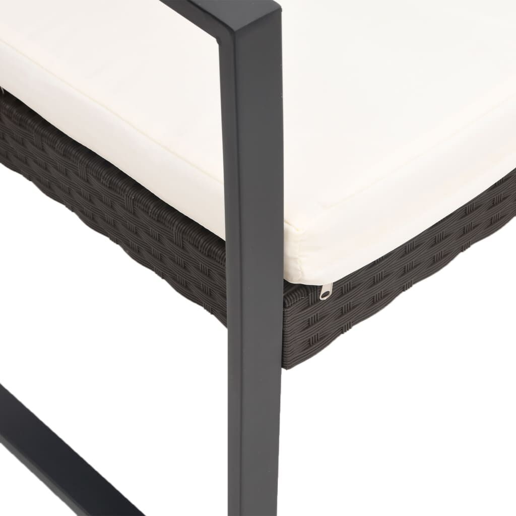vidaXL Tuinstoelen (2 st) Rattan Zwart - 35% Korting!
