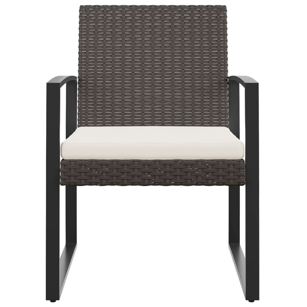 Tuinstoelen (2 st) Rattan Zwart -35% Korting!