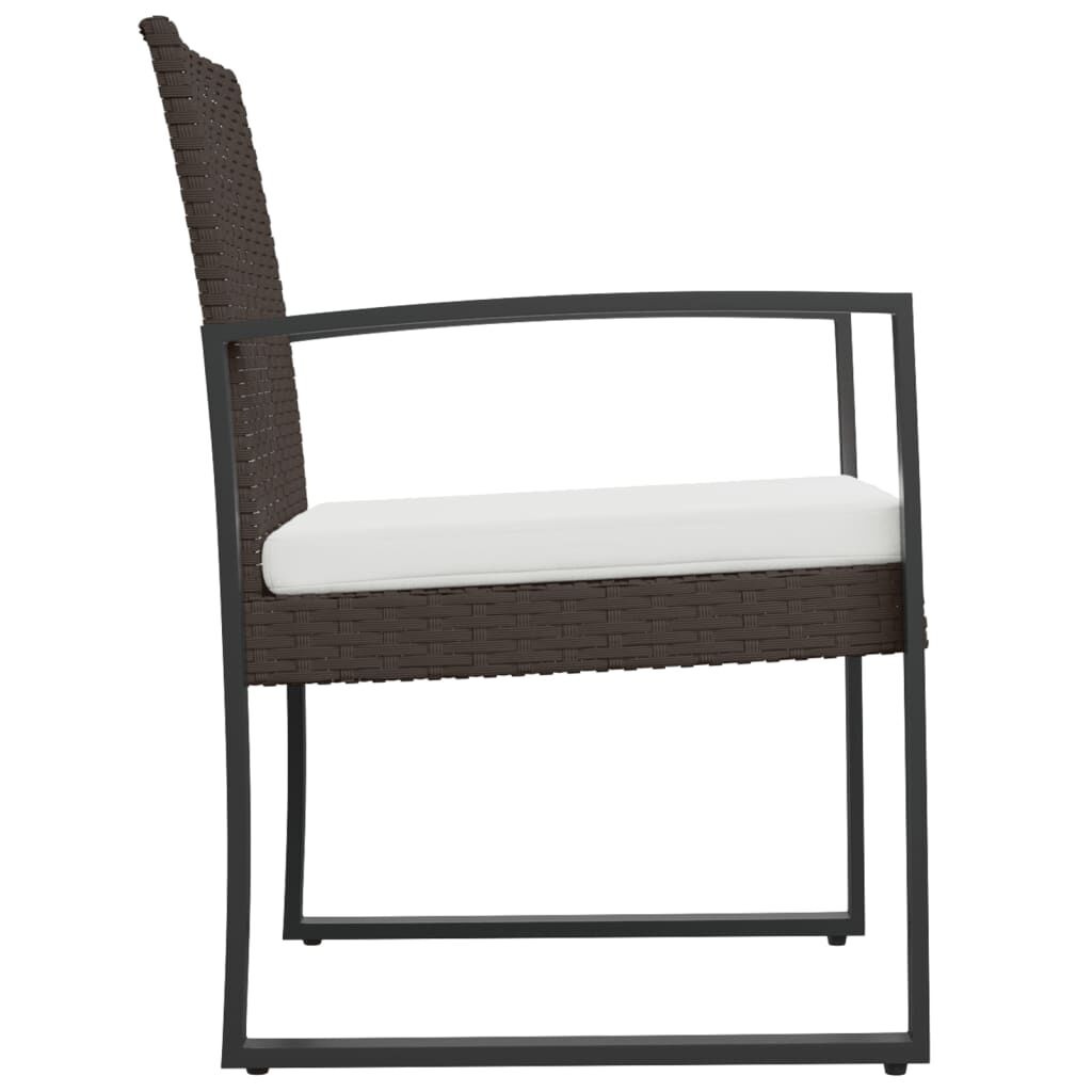 Tuinstoelen (2 st) Rattan Zwart -35% Korting!