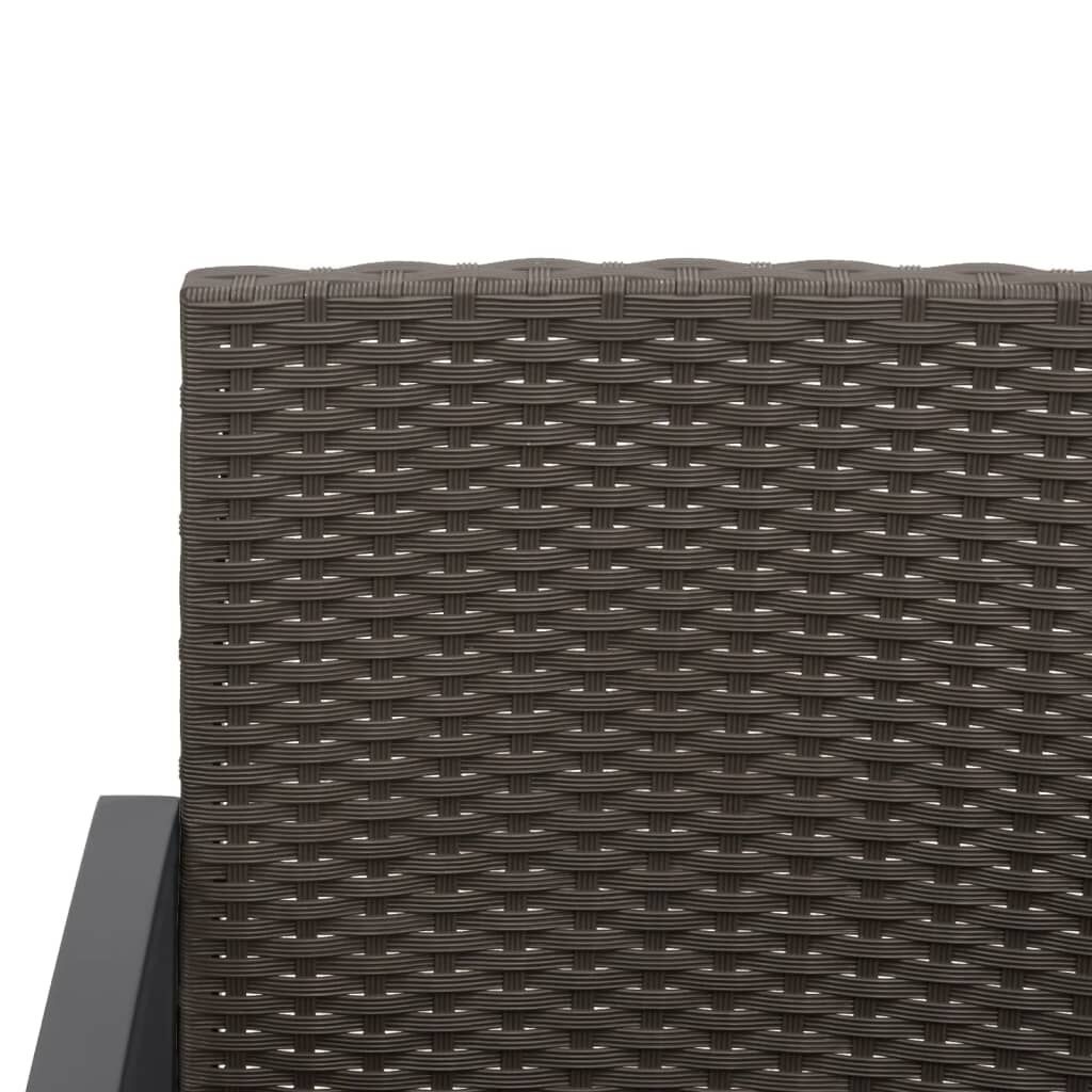 Tuinstoelen (2 st) Rattan Zwart -35% Korting!