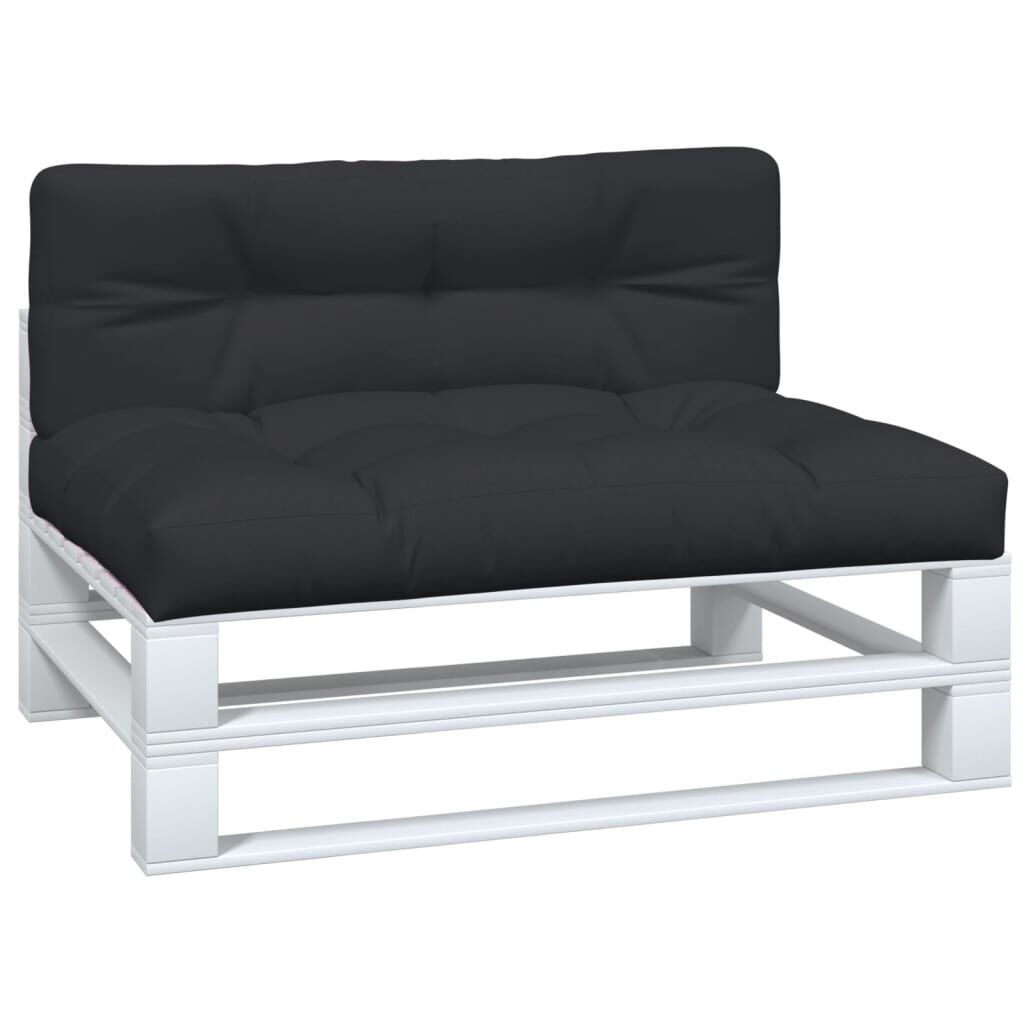 vidaXL Palletkussens Zwart - 2 stuks - 35% Korting!