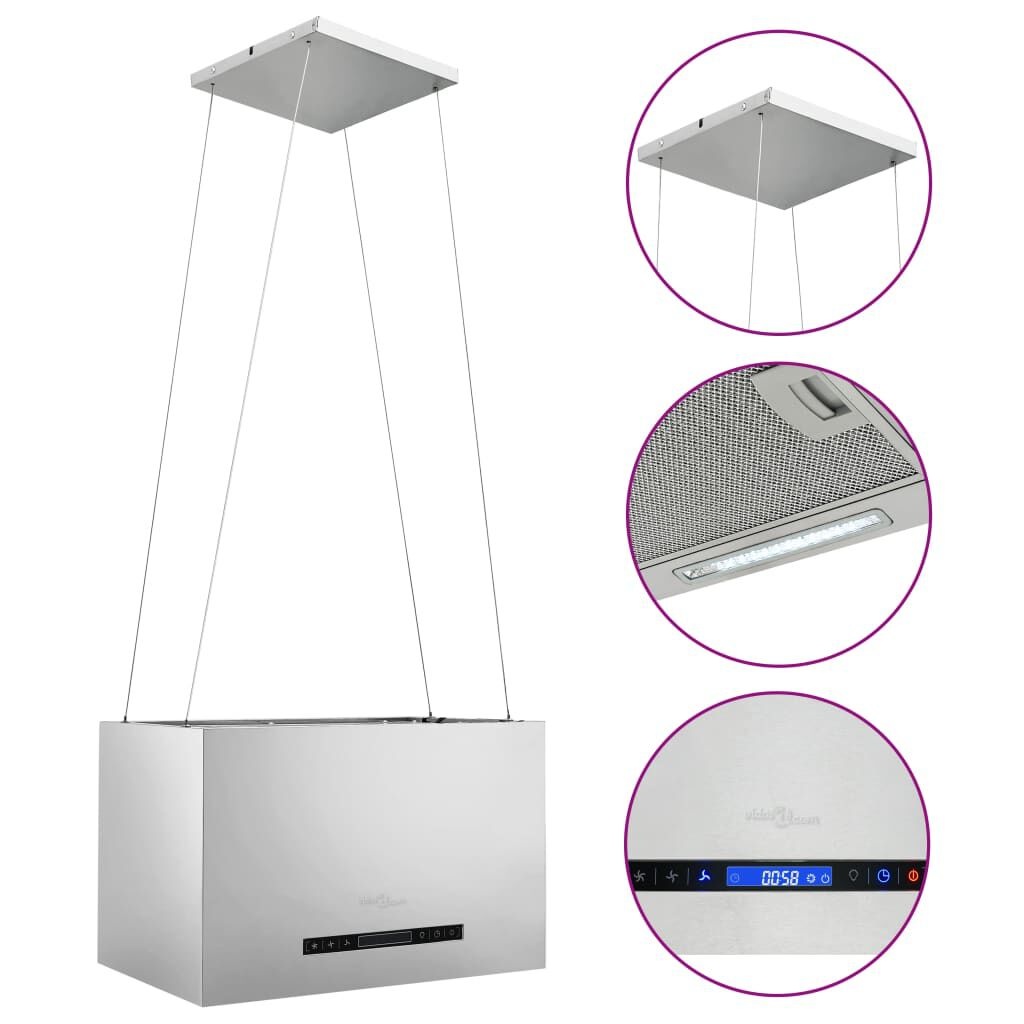 vidaXL Afzuigkap Hangend 55cm RVS -35% Korting!