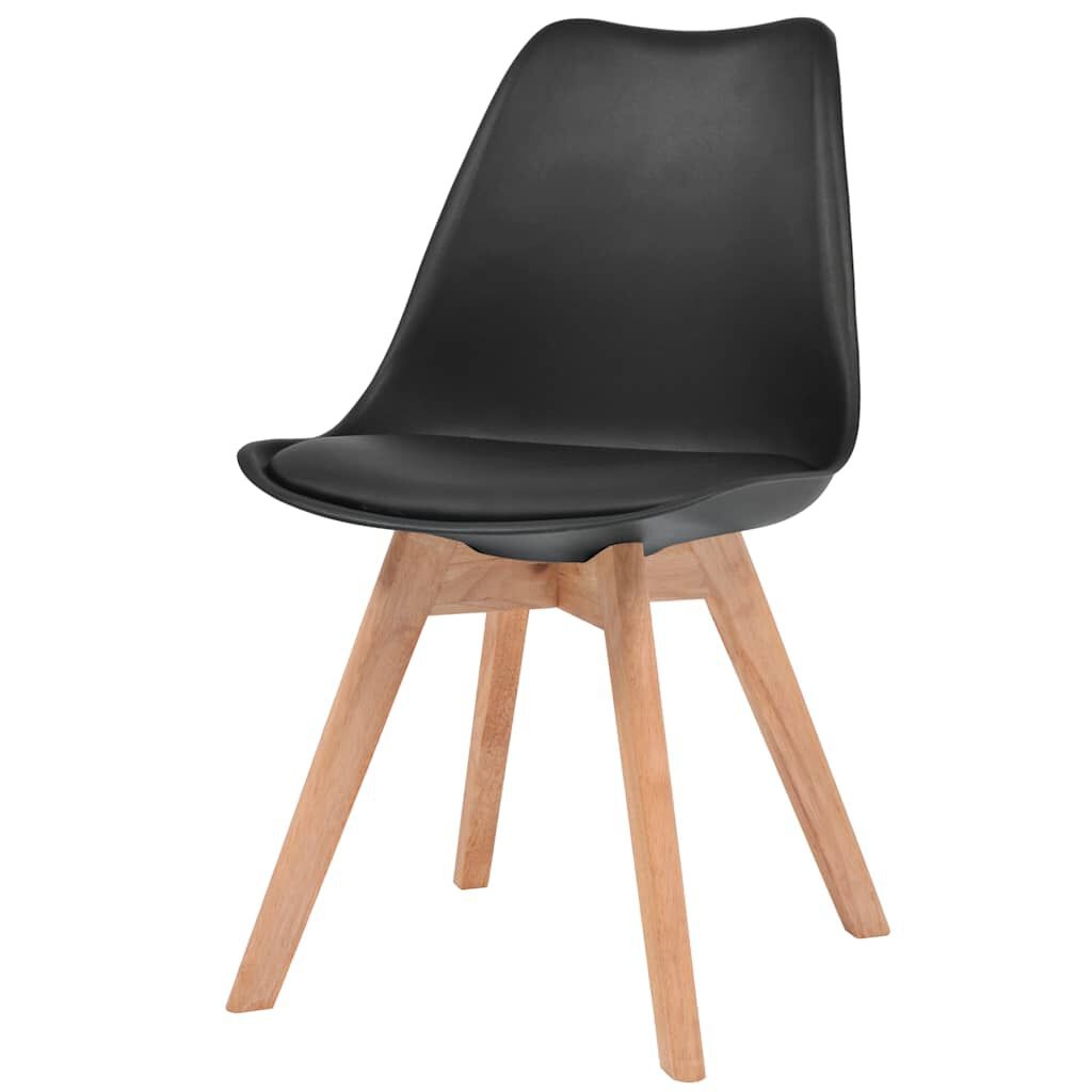 vidaXL Eetkamerstoelen Zwart (4 stuks) - 35% Korting!