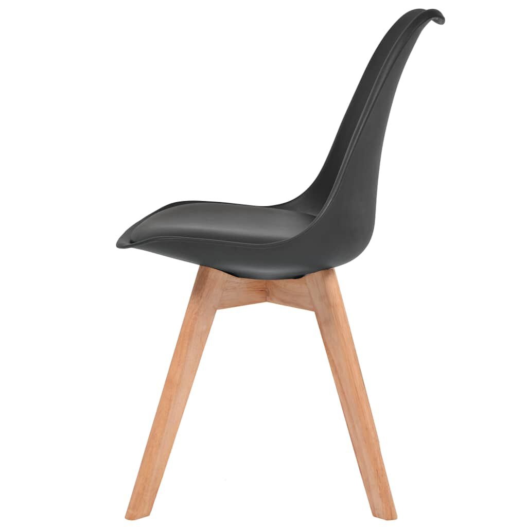 vidaXL Eetkamerstoelen Zwart (4 stuks) - 35% Korting!